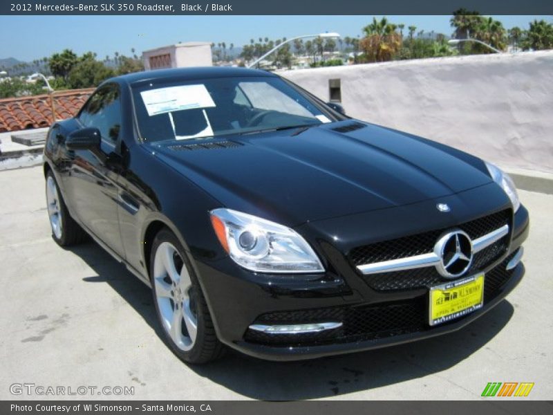 Black / Black 2012 Mercedes-Benz SLK 350 Roadster