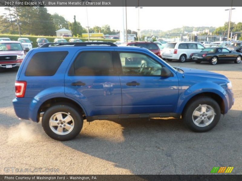 Blue Flame Metallic / Charcoal Black 2012 Ford Escape XLT