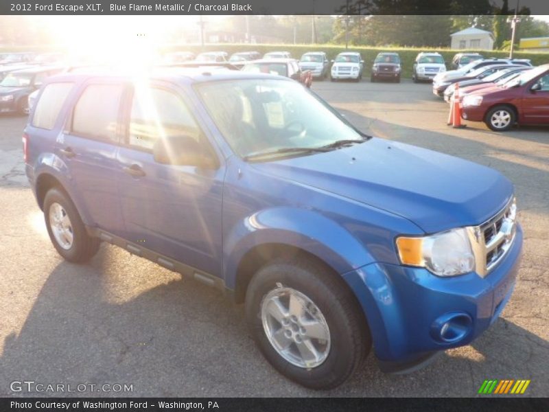 Blue Flame Metallic / Charcoal Black 2012 Ford Escape XLT