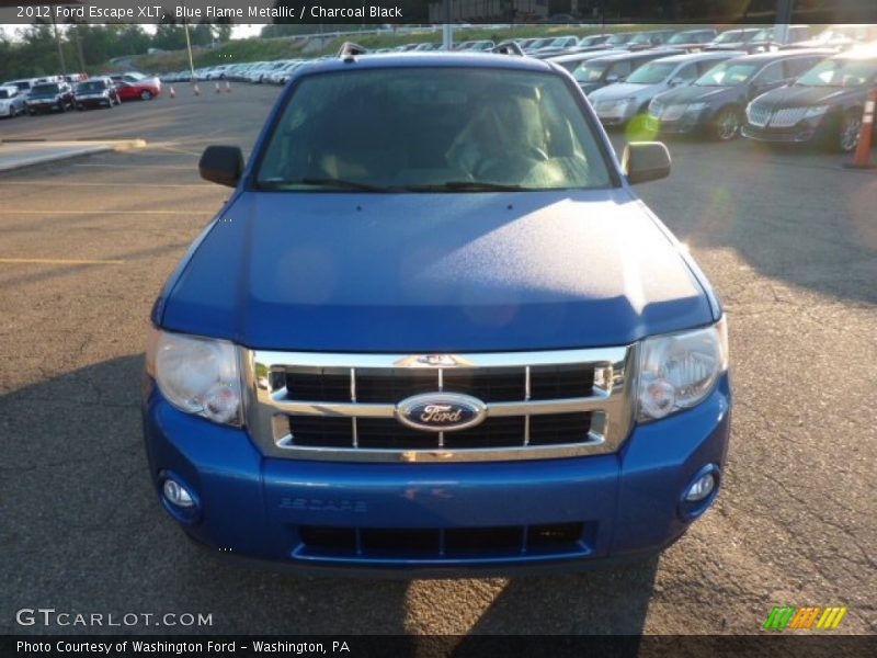 Blue Flame Metallic / Charcoal Black 2012 Ford Escape XLT