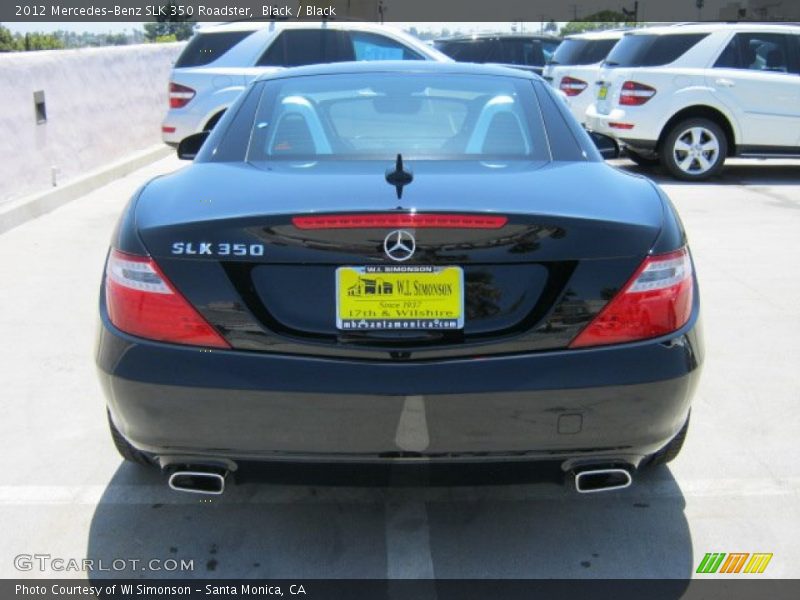 Black / Black 2012 Mercedes-Benz SLK 350 Roadster