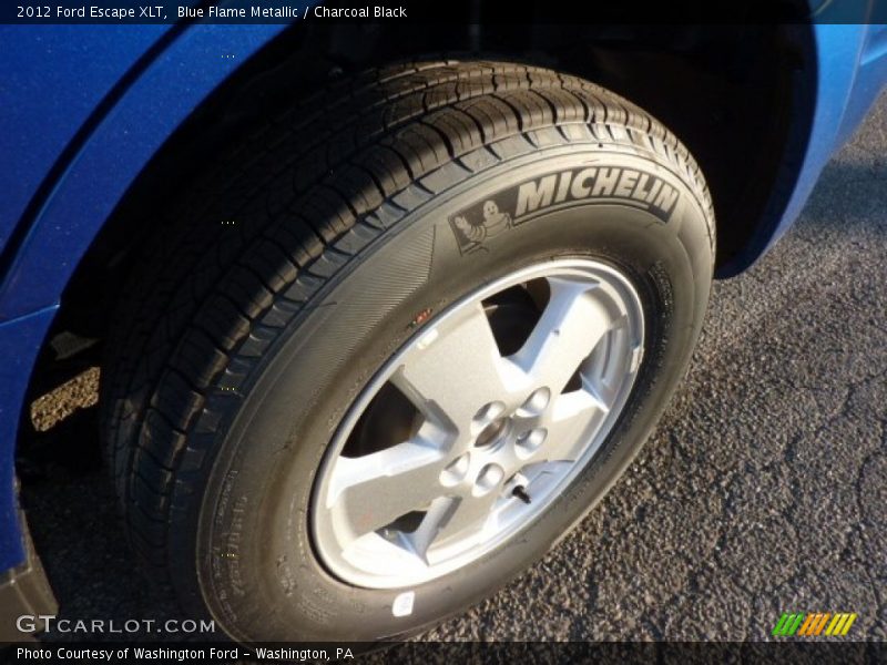 Blue Flame Metallic / Charcoal Black 2012 Ford Escape XLT
