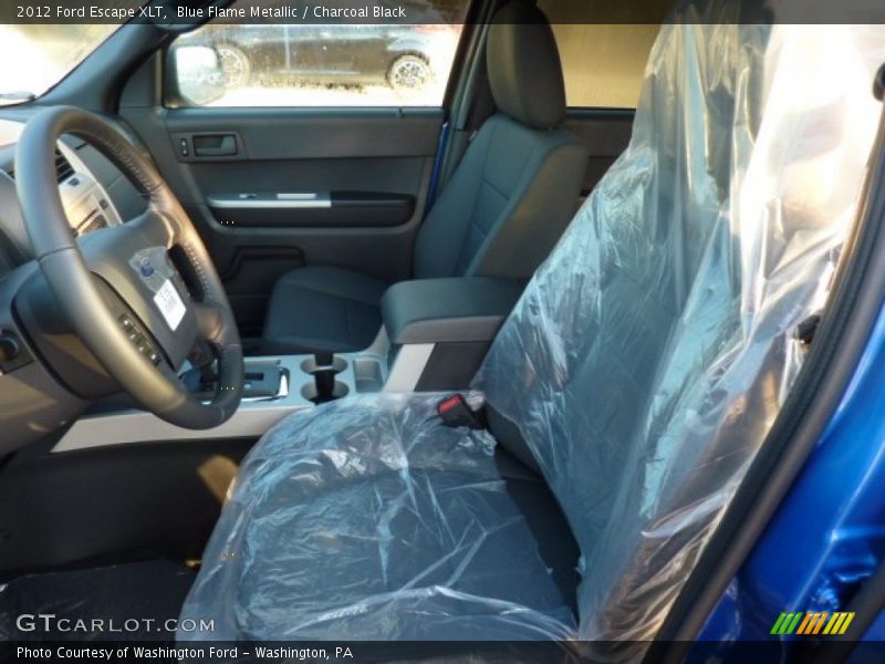 Blue Flame Metallic / Charcoal Black 2012 Ford Escape XLT