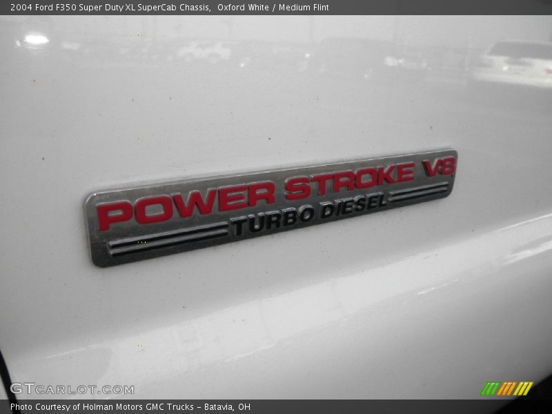 Oxford White / Medium Flint 2004 Ford F350 Super Duty XL SuperCab Chassis