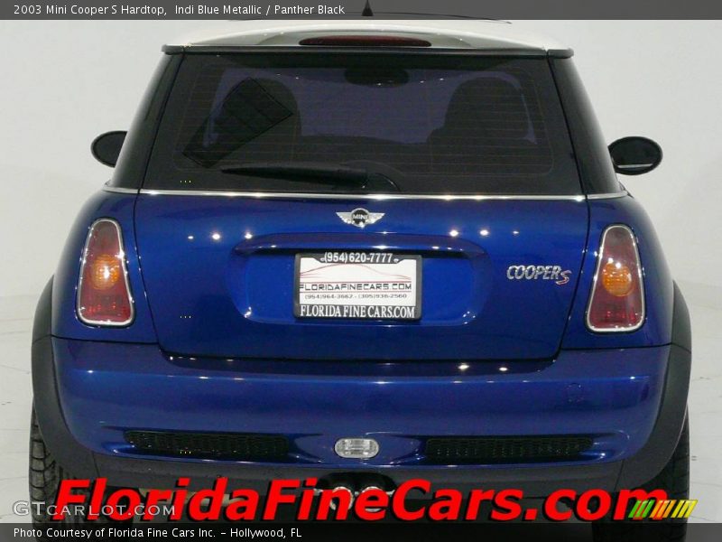 Indi Blue Metallic / Panther Black 2003 Mini Cooper S Hardtop