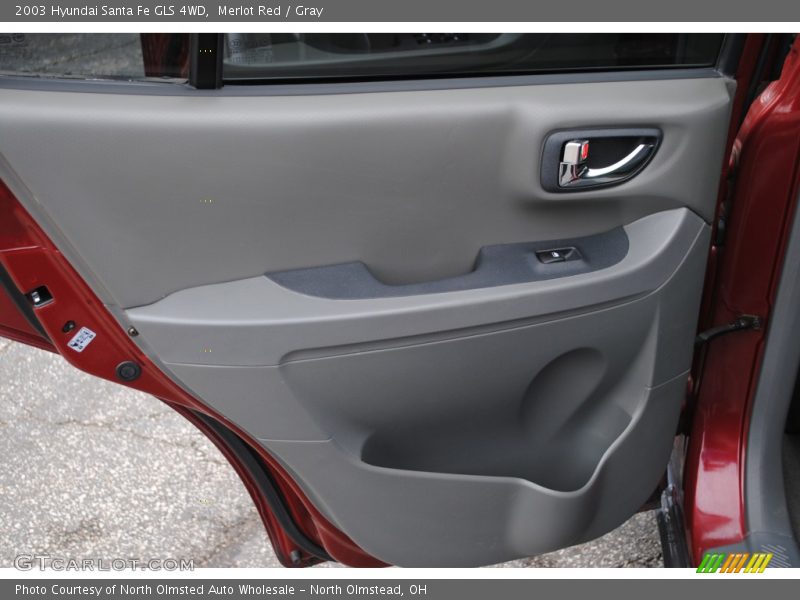 Merlot Red / Gray 2003 Hyundai Santa Fe GLS 4WD