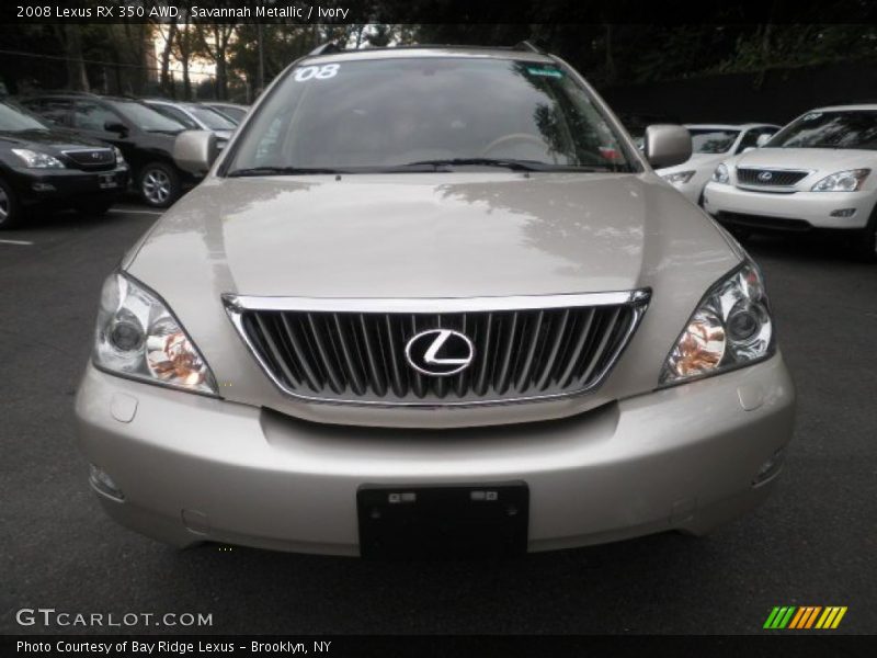 Savannah Metallic / Ivory 2008 Lexus RX 350 AWD