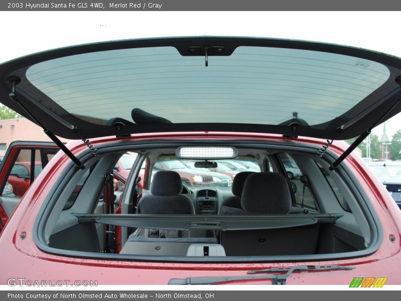 Merlot Red / Gray 2003 Hyundai Santa Fe GLS 4WD