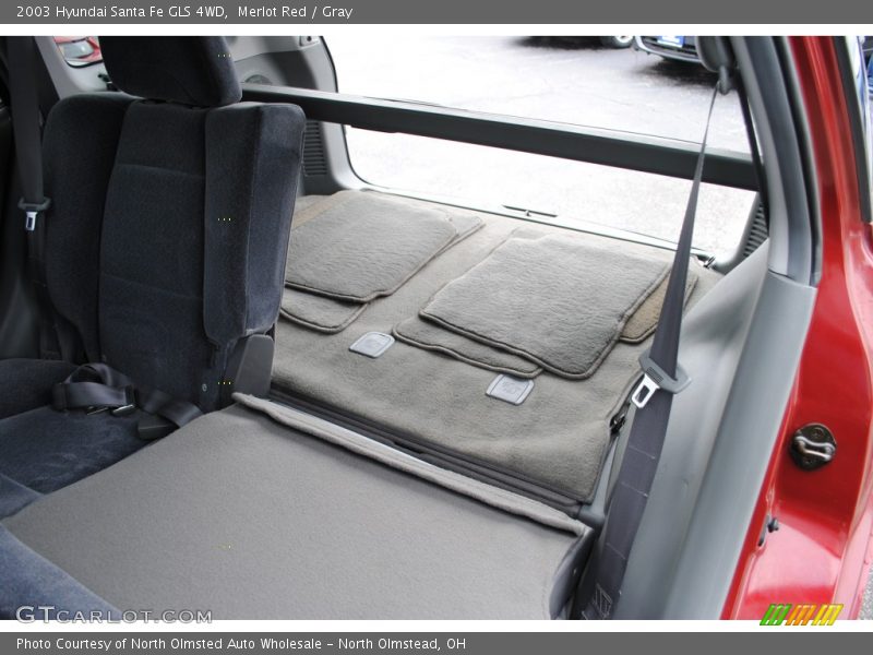 Merlot Red / Gray 2003 Hyundai Santa Fe GLS 4WD