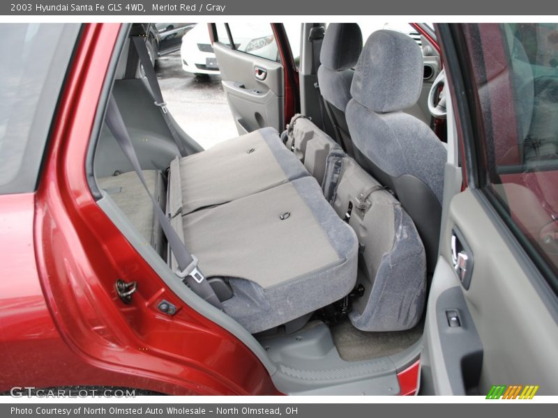 Merlot Red / Gray 2003 Hyundai Santa Fe GLS 4WD