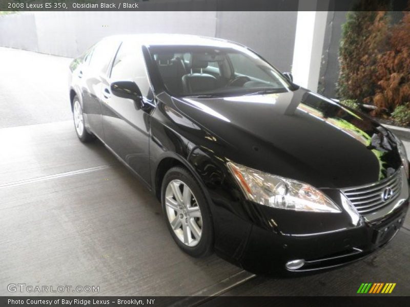 Obsidian Black / Black 2008 Lexus ES 350