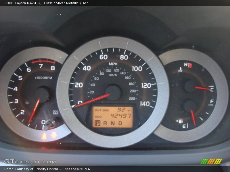 Classic Silver Metallic / Ash 2008 Toyota RAV4 I4