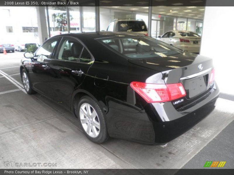 Obsidian Black / Black 2008 Lexus ES 350