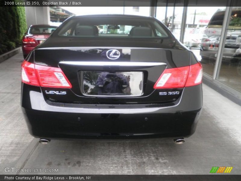 Obsidian Black / Black 2008 Lexus ES 350