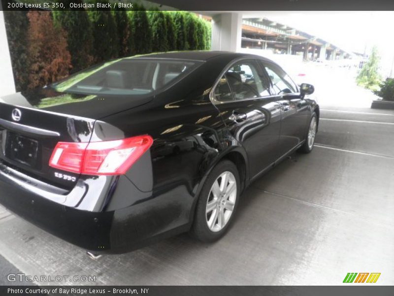 Obsidian Black / Black 2008 Lexus ES 350