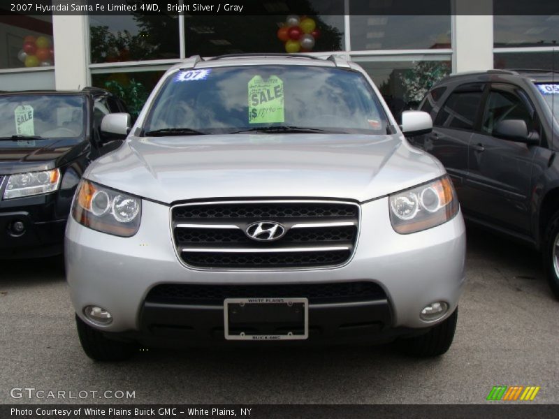 Bright Silver / Gray 2007 Hyundai Santa Fe Limited 4WD