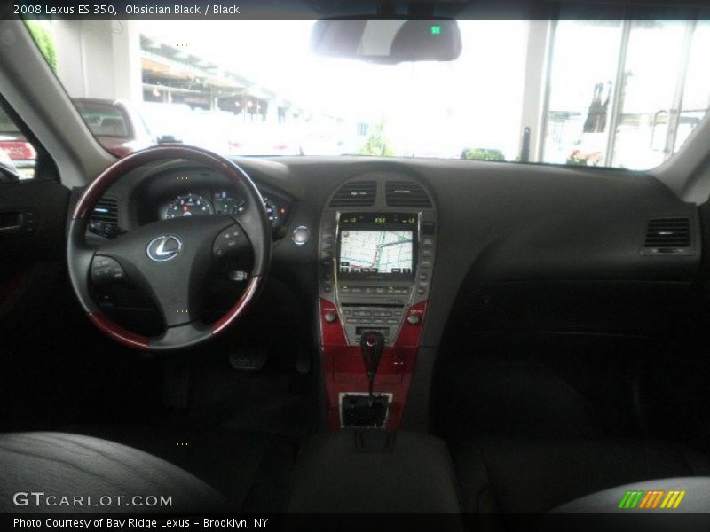 Obsidian Black / Black 2008 Lexus ES 350