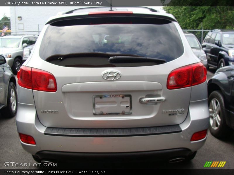 Bright Silver / Gray 2007 Hyundai Santa Fe Limited 4WD