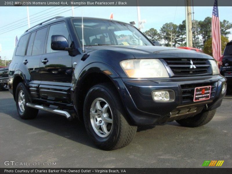 Memphis Blue Pearlescent / Black 2002 Mitsubishi Montero Limited 4x4