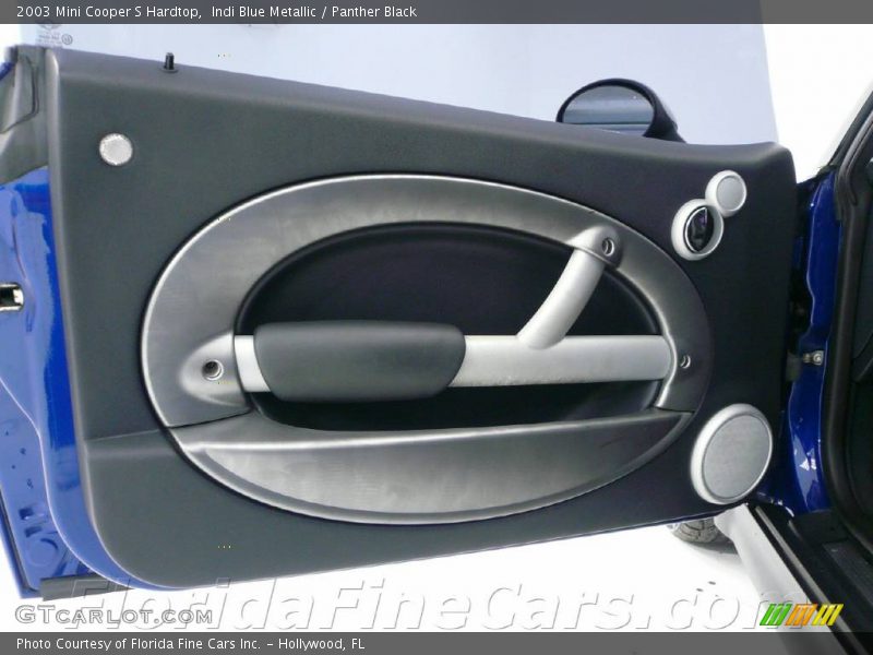 Indi Blue Metallic / Panther Black 2003 Mini Cooper S Hardtop