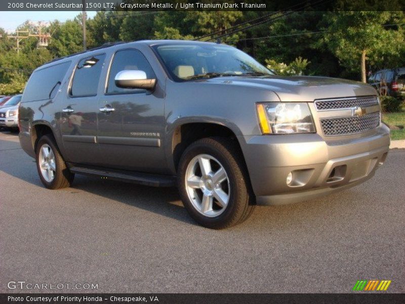 Graystone Metallic / Light Titanium/Dark Titanium 2008 Chevrolet Suburban 1500 LTZ