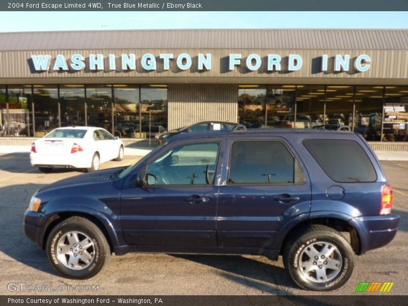 True Blue Metallic / Ebony Black 2004 Ford Escape Limited 4WD