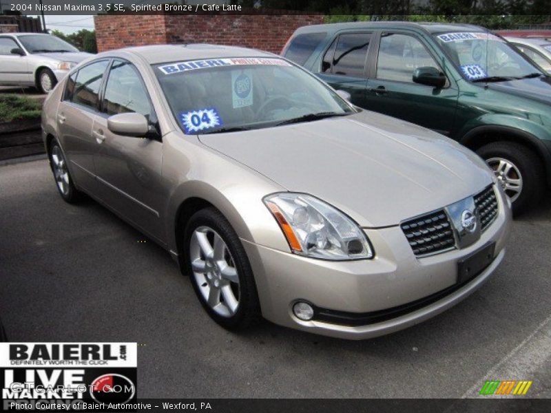 Spirited Bronze / Cafe Latte 2004 Nissan Maxima 3.5 SE