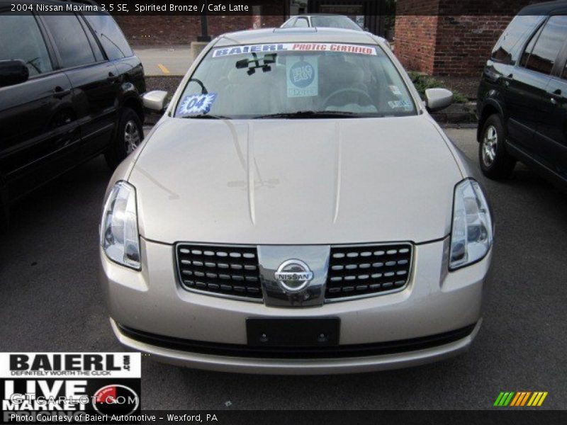 Spirited Bronze / Cafe Latte 2004 Nissan Maxima 3.5 SE