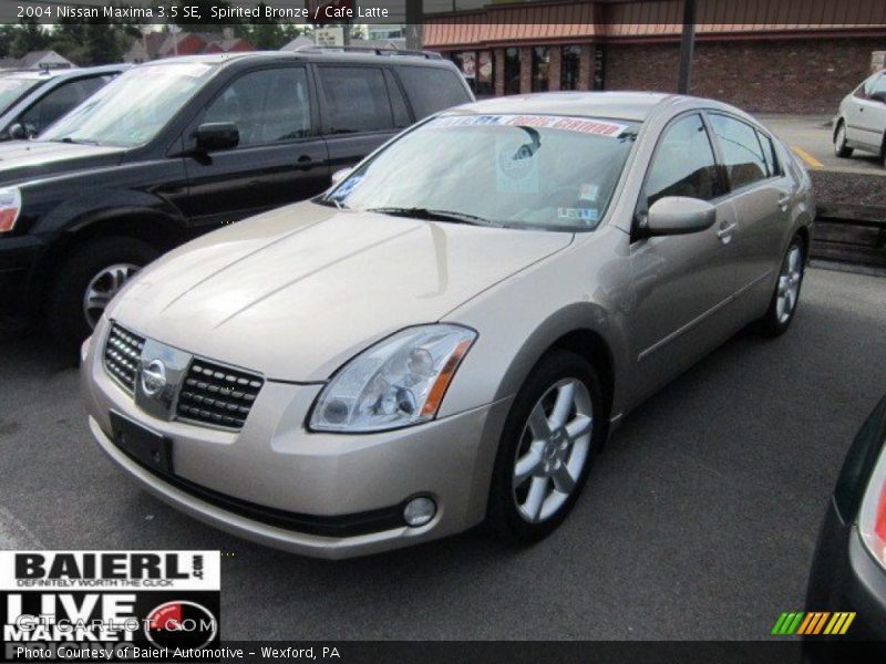 Spirited Bronze / Cafe Latte 2004 Nissan Maxima 3.5 SE