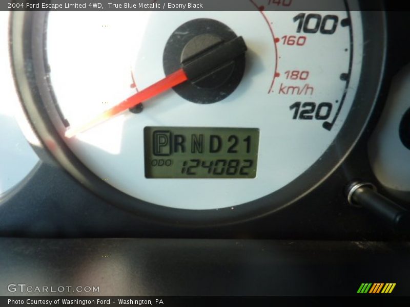 True Blue Metallic / Ebony Black 2004 Ford Escape Limited 4WD