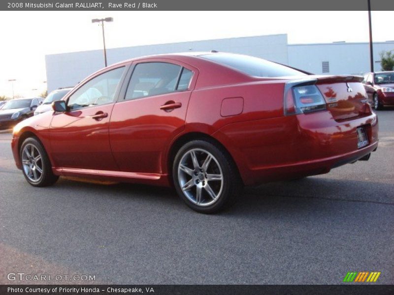 Rave Red / Black 2008 Mitsubishi Galant RALLIART