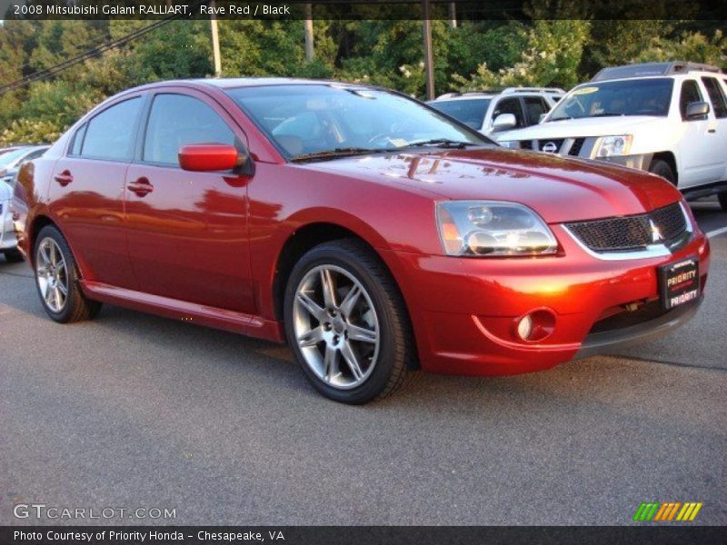 Rave Red / Black 2008 Mitsubishi Galant RALLIART