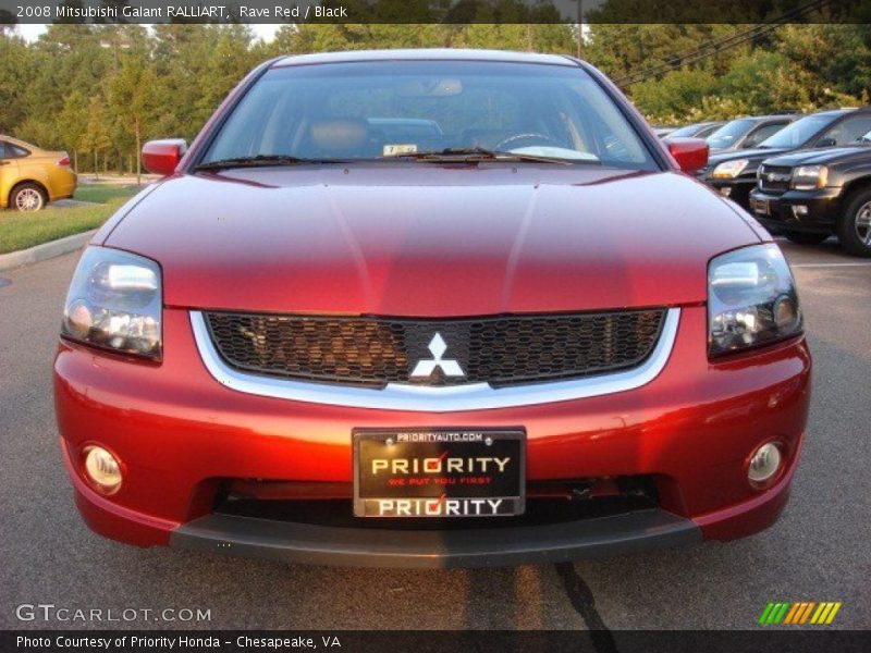 Rave Red / Black 2008 Mitsubishi Galant RALLIART