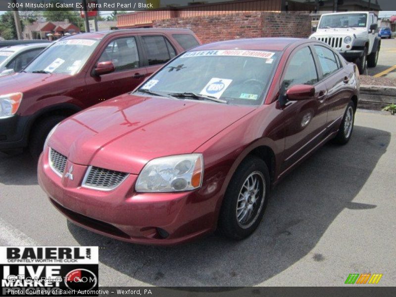 Ultra Red Pearl / Black 2004 Mitsubishi Galant ES