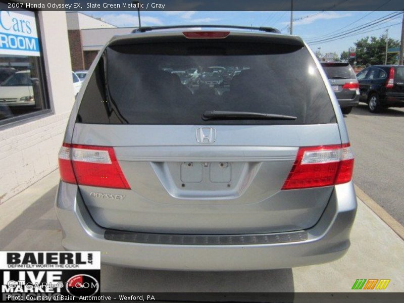 Slate Green Metallic / Gray 2007 Honda Odyssey EX