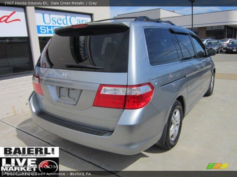 Slate Green Metallic / Gray 2007 Honda Odyssey EX