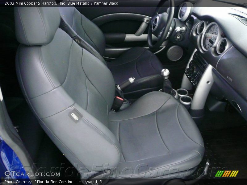 Indi Blue Metallic / Panther Black 2003 Mini Cooper S Hardtop