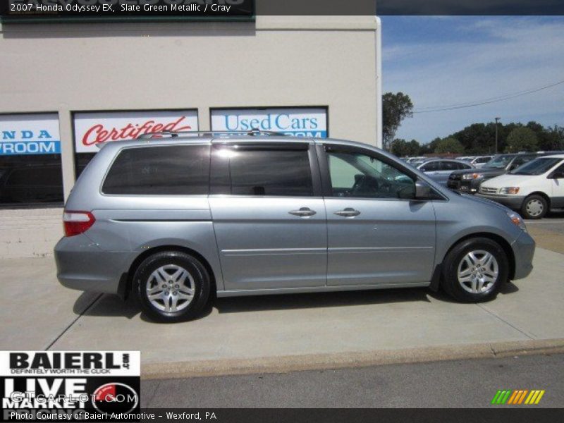 Slate Green Metallic / Gray 2007 Honda Odyssey EX