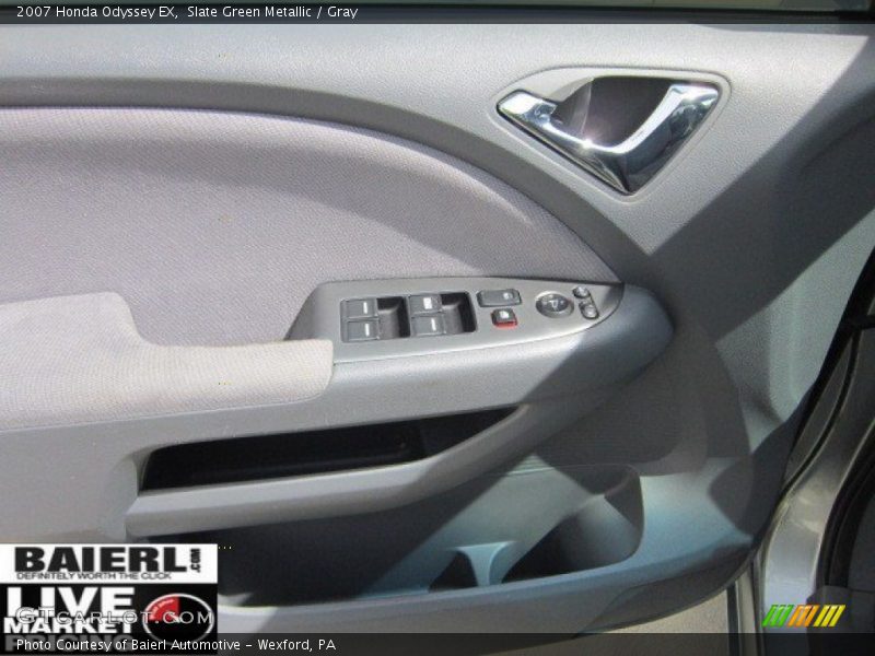 Slate Green Metallic / Gray 2007 Honda Odyssey EX