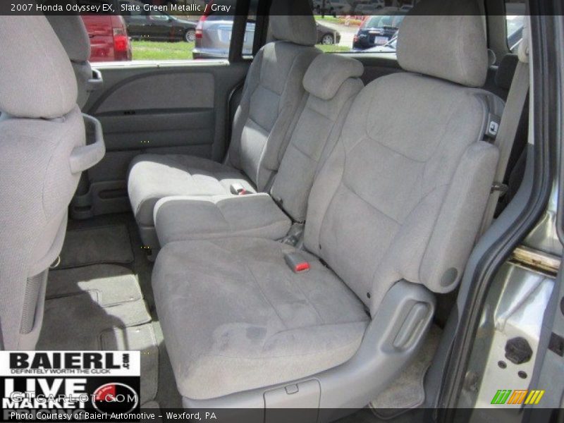 Slate Green Metallic / Gray 2007 Honda Odyssey EX
