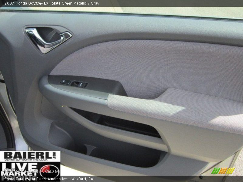 Slate Green Metallic / Gray 2007 Honda Odyssey EX
