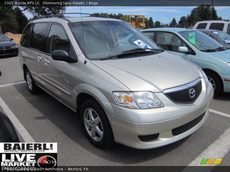 Shimmering Sand Metallic / Beige 2003 Mazda MPV LX