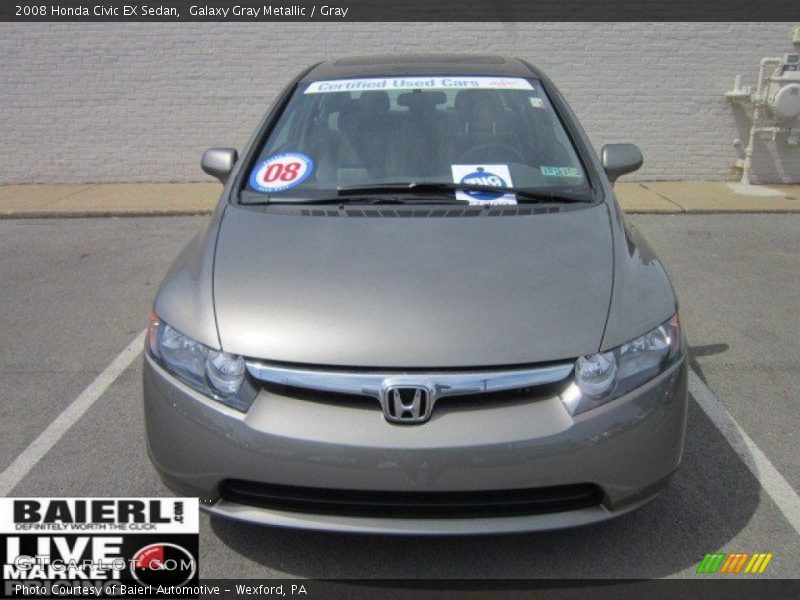 Galaxy Gray Metallic / Gray 2008 Honda Civic EX Sedan