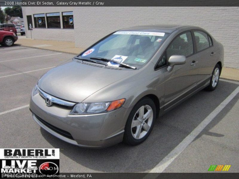 Galaxy Gray Metallic / Gray 2008 Honda Civic EX Sedan