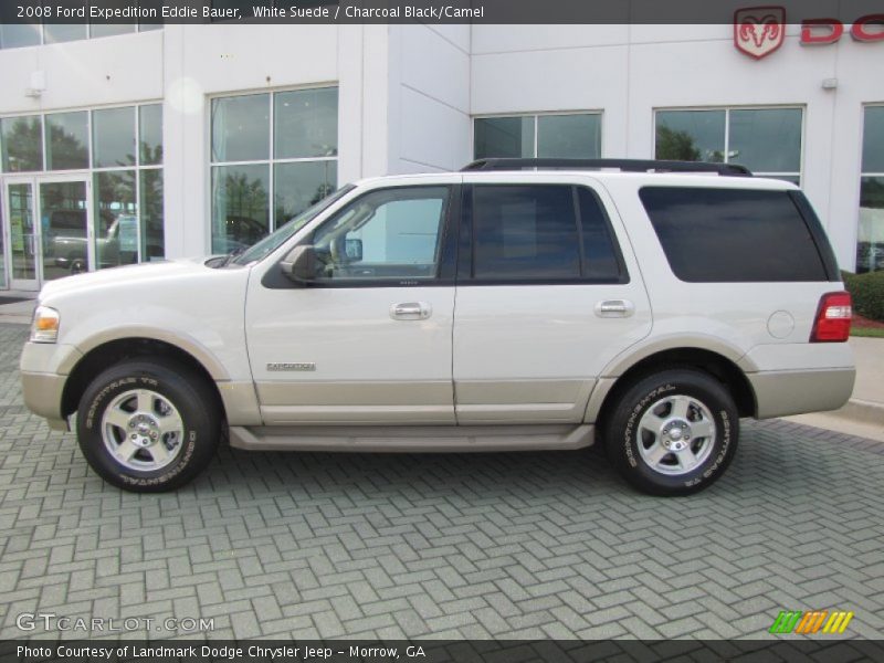 White Suede / Charcoal Black/Camel 2008 Ford Expedition Eddie Bauer