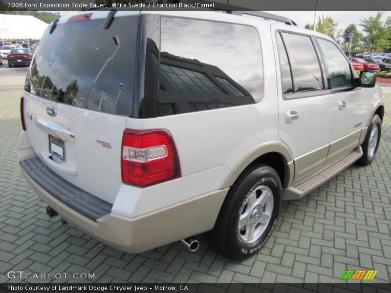 White Suede / Charcoal Black/Camel 2008 Ford Expedition Eddie Bauer