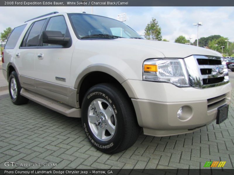 White Suede / Charcoal Black/Camel 2008 Ford Expedition Eddie Bauer