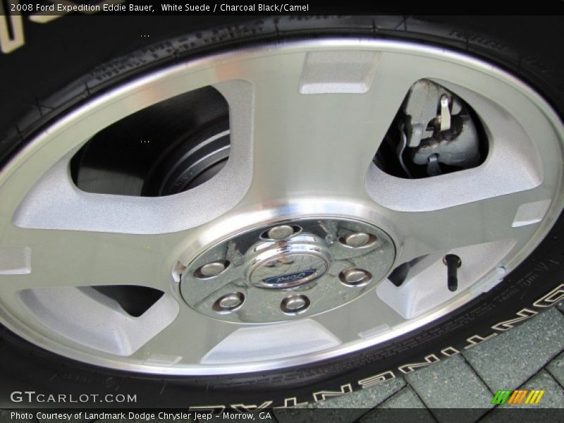 White Suede / Charcoal Black/Camel 2008 Ford Expedition Eddie Bauer