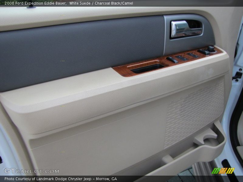 White Suede / Charcoal Black/Camel 2008 Ford Expedition Eddie Bauer