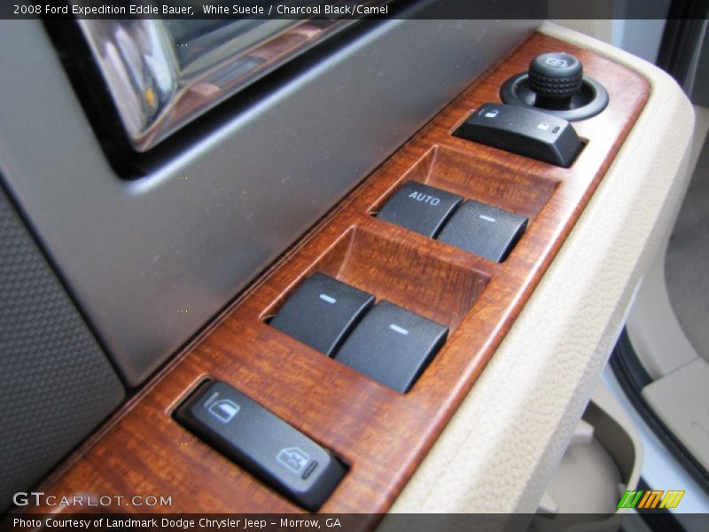 White Suede / Charcoal Black/Camel 2008 Ford Expedition Eddie Bauer